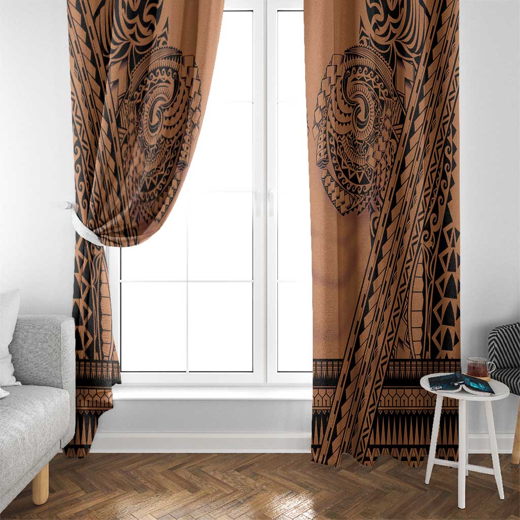 Polynesian Tattoo Inspired Cosplay Costume Window Curtain Tribal Warrior - Polynesian Pride