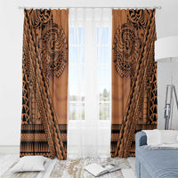 Polynesian Tattoo Inspired Cosplay Costume Window Curtain Tribal Warrior - Polynesian Pride