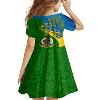 Malampa Day Family Matching Off Shoulder Maxi Dress and Hawaiian Shirt Sand Drawing Vanuatuan Pattern LT05 - Polynesian Pride