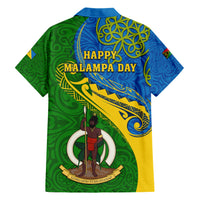 Malampa Day Family Matching Short Sleeve Bodycon Dress and Hawaiian Shirt Sand Drawing Vanuatuan Pattern LT05 - Polynesian Pride