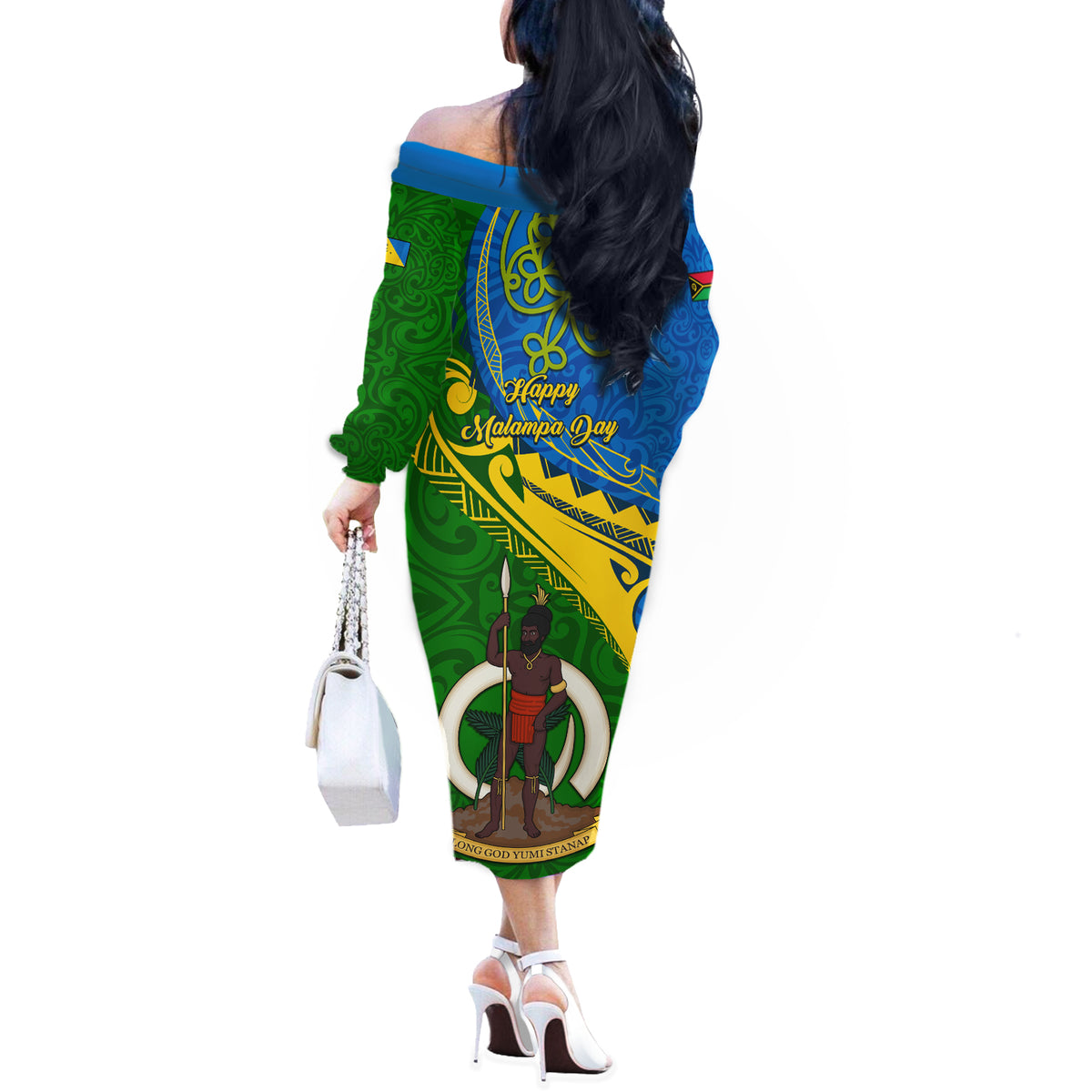 malampa-day-off-the-shoulder-long-sleeve-dress-sand-drawing-vanuatuan-pattern