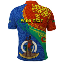 Personalized Tafea Day Polo Shirt Sand Drawing Vanuatuan Pattern LT05 - Polynesian Pride