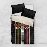 Salelologa Samoa Bedding Set Samoan Tribal Pattern LT05 US Twin 172cm x 218cm Black - Polynesian Pride