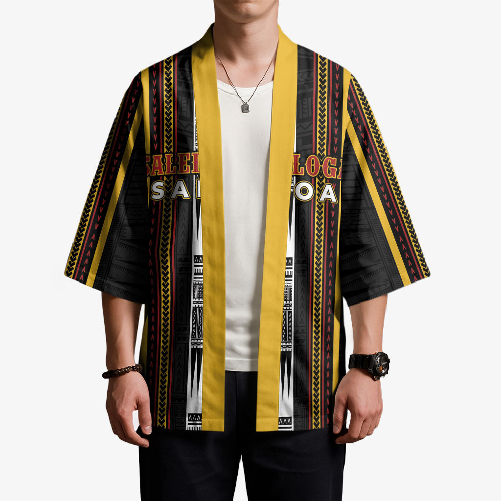 Personalised Salelologa Samoa Kimono Samoan Tribal Pattern LT05 - Polynesian Pride