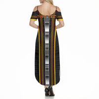 Personalised Salelologa Samoa Summer Maxi Dress Samoan Tribal Pattern LT05 - Polynesian Pride