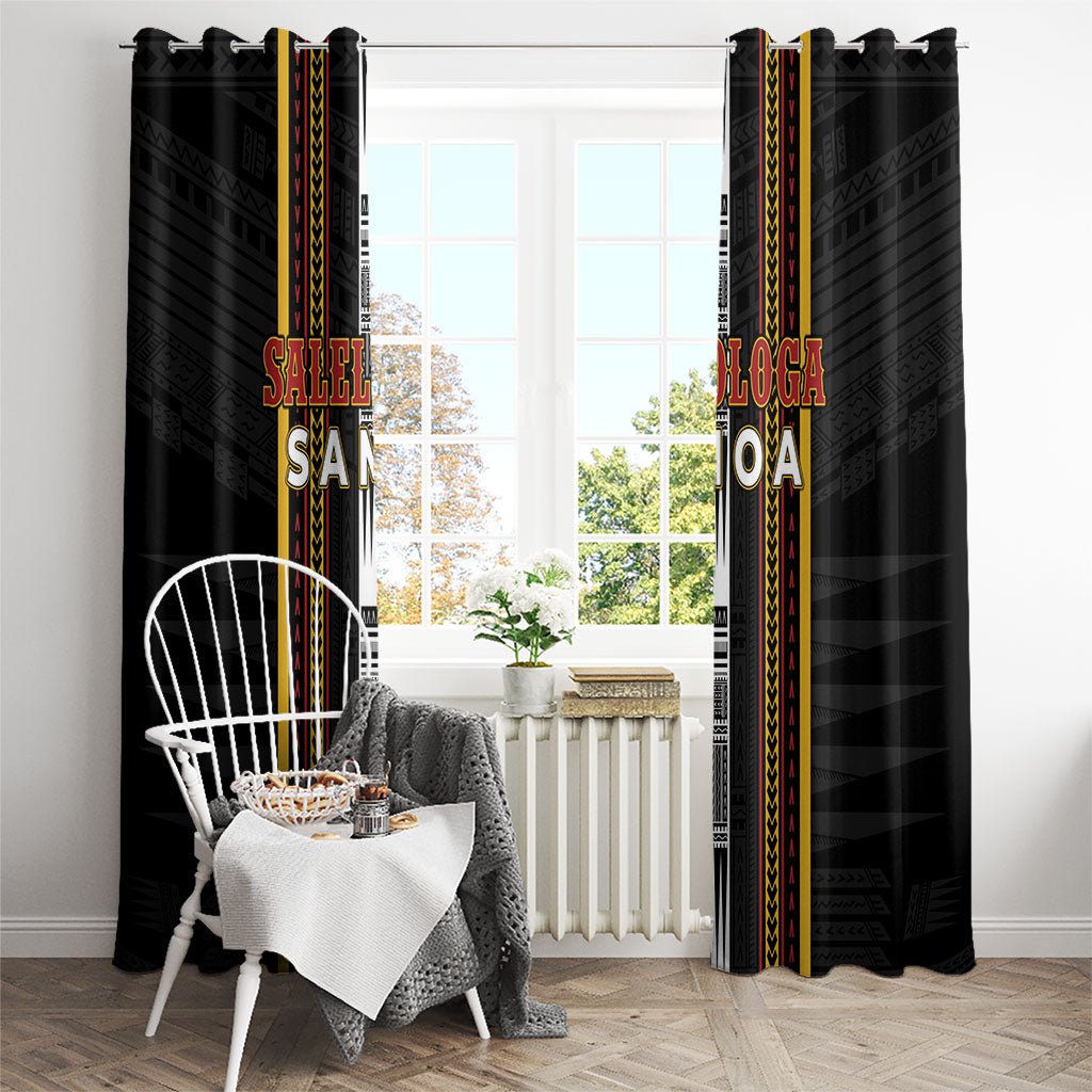 Salelologa Samoa Window Curtain Samoan Tribal Pattern LT05 - Polynesian Pride