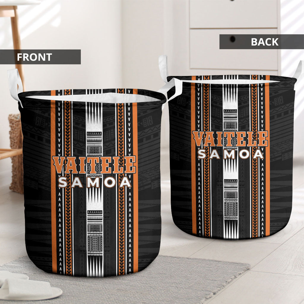 Vaitele Samoa Laundry Basket Samoan Tribal Pattern LT05 - Polynesian Pride