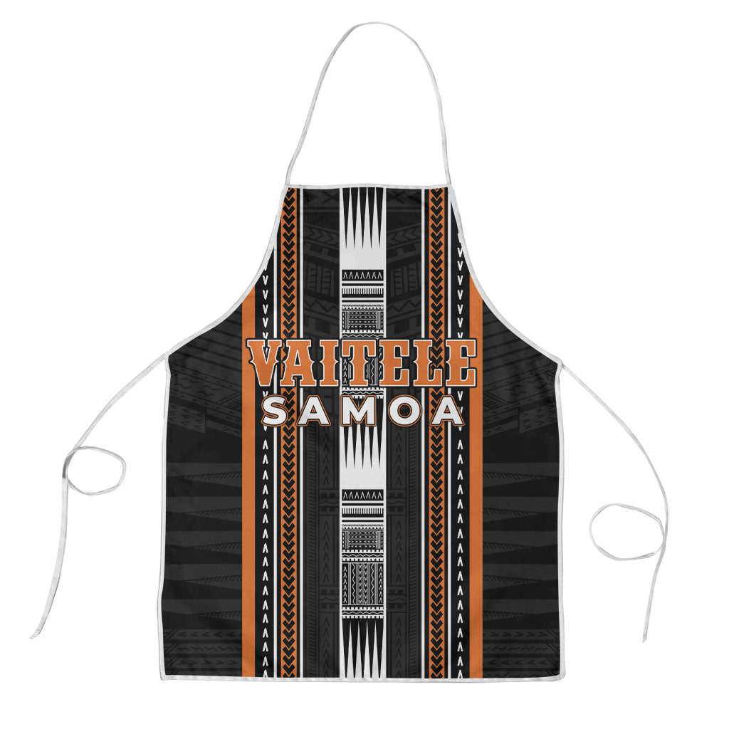 Vaitele Samoa Apron Samoan Tribal Pattern LT05 Orange - Polynesian Pride