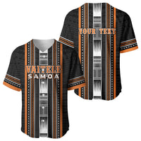 Personalised Vaitele Samoa Baseball Jersey Samoan Tribal Pattern LT05 - Polynesian Pride