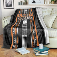 Vaitele Samoa Blanket Samoan Tribal Pattern LT05 Orange - Polynesian Pride