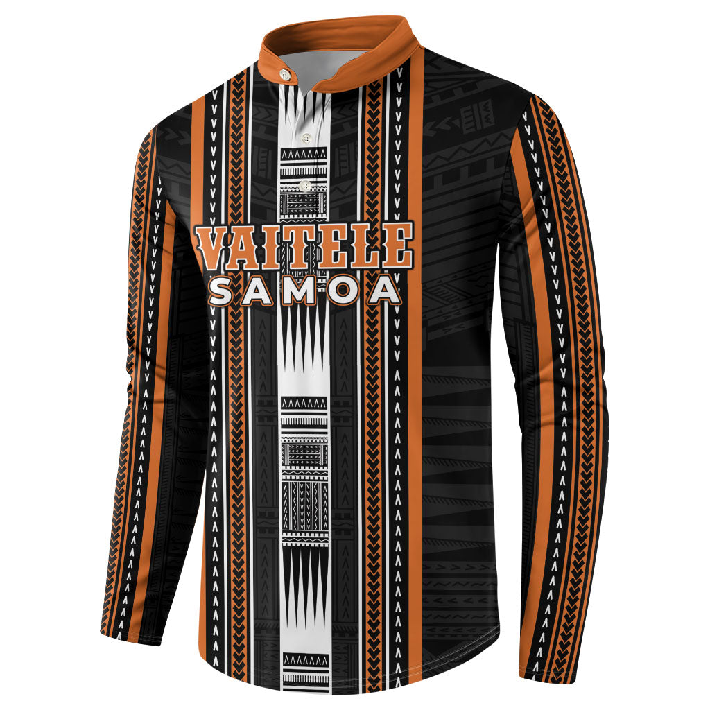 Personalised Vaitele Samoa Button Sweatshirt Samoan Tribal Pattern LT05 - Polynesian Pride