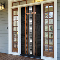 Personalised Vaitele Samoa Door Cover Samoan Tribal Pattern LT05 - Polynesian Pride