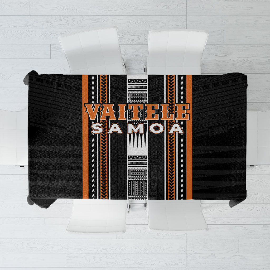 Vaitele Samoa Tablecloth Samoan Tribal Pattern LT05 Orange - Polynesian Pride