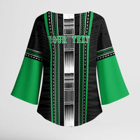 Personalised Siusega Samoa Kimono Sleeve Blouse Samoan Tribal Pattern LT05 - Polynesian Pride