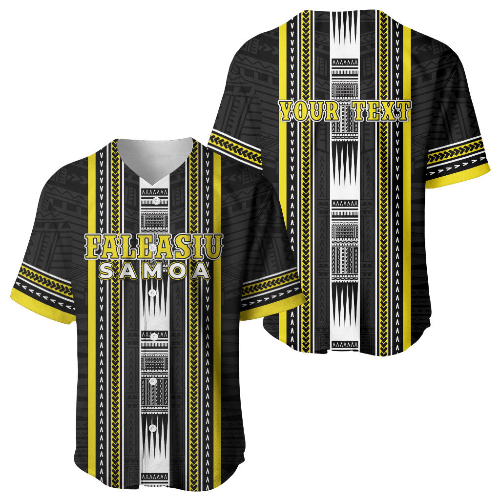 Personalised Faleasiu Samoa Baseball Jersey Samoan Tribal Pattern LT05 - Polynesian Pride