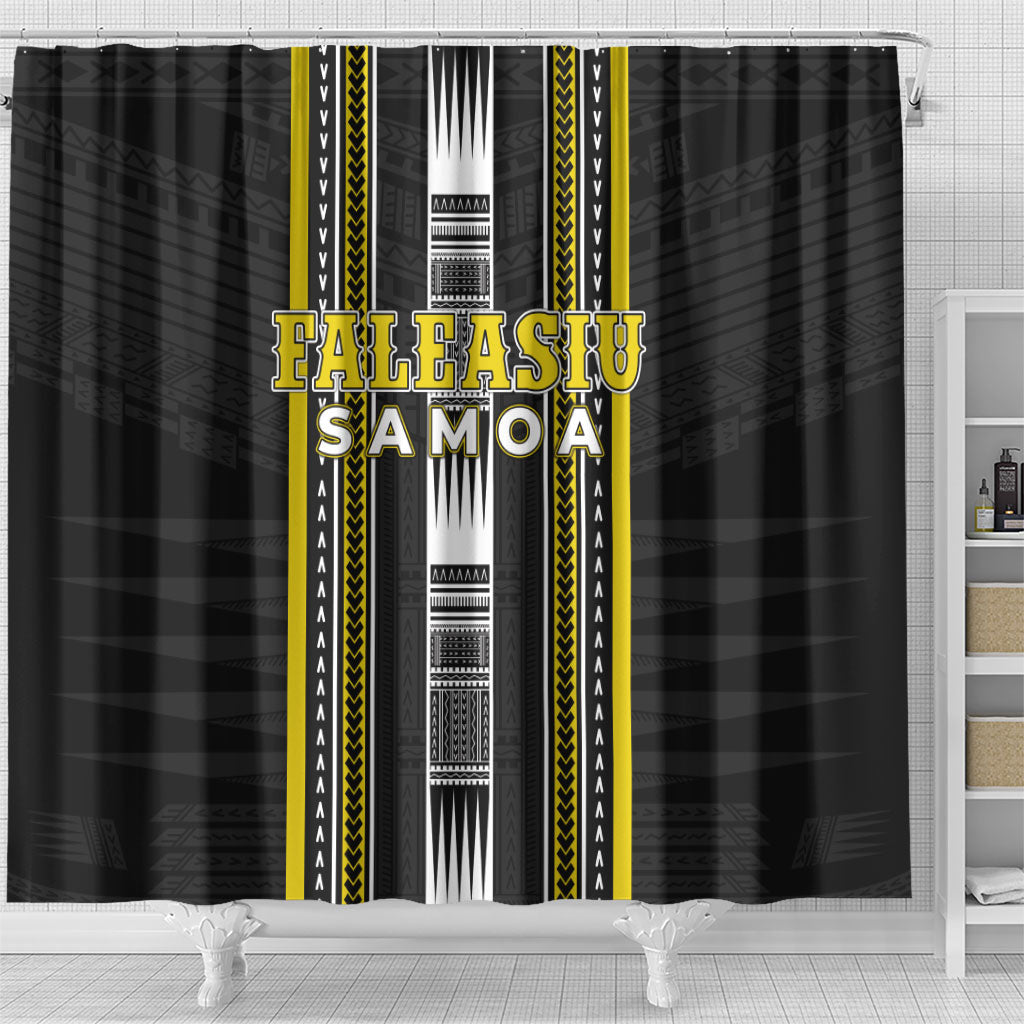 Faleasiu Samoa Shower Curtain Samoan Tribal Pattern LT05 - Polynesian Pride