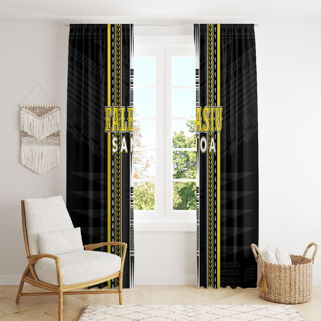 Faleasiu Samoa Window Curtain Samoan Tribal Pattern LT05 - Polynesian Pride