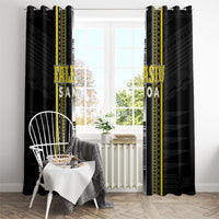 Faleasiu Samoa Window Curtain Samoan Tribal Pattern LT05 - Polynesian Pride