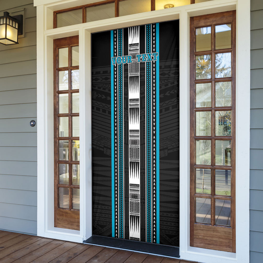 Personalised Faleula Samoa Door Cover Samoan Tribal Pattern LT05 - Polynesian Pride