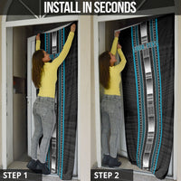 Personalised Faleula Samoa Door Cover Samoan Tribal Pattern LT05 - Polynesian Pride