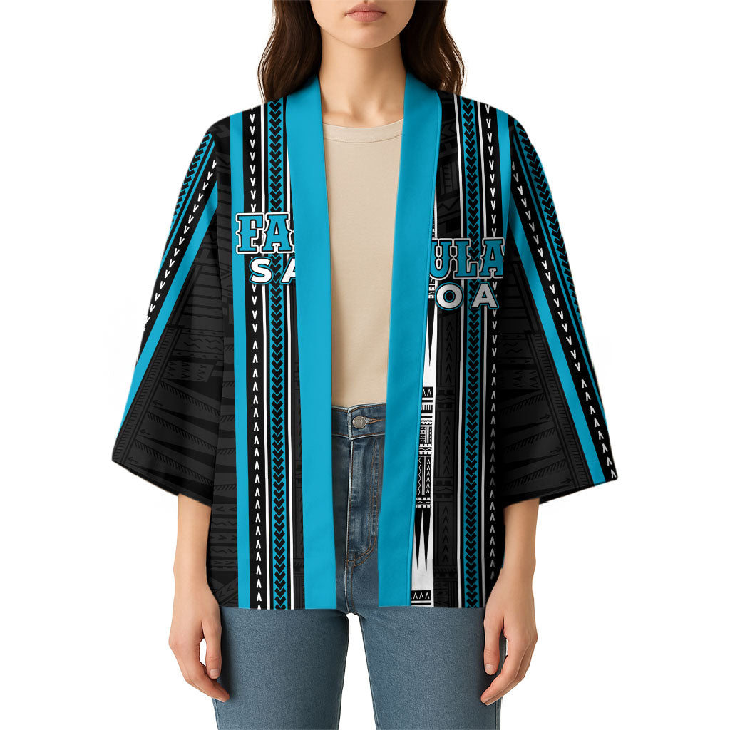 Personalised Faleula Samoa Kimono Samoan Tribal Pattern LT05 - Polynesian Pride