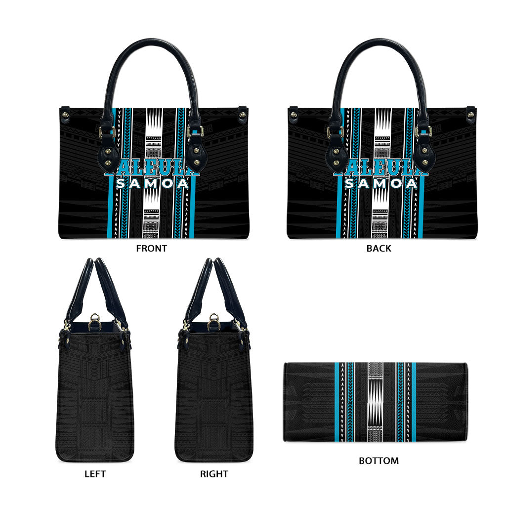 Faleula Samoa Leather Bag Samoan Tribal Pattern LT05 - Polynesian Pride