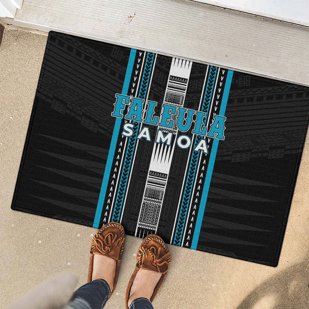 Faleula Samoa Rubber Doormat Samoan Tribal Pattern LT05 - Polynesian Pride