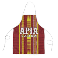 Apia Samoa Apron Samoan Tribal Pattern LT05 Red - Polynesian Pride