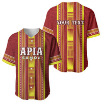 Personalised Apia Samoa Baseball Jersey Samoan Tribal Pattern LT05 - Polynesian Pride