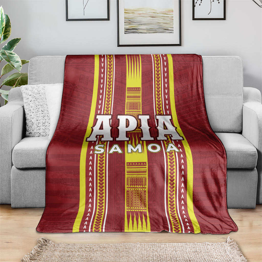 Apia Samoa Blanket Samoan Tribal Pattern LT05 - Polynesian Pride