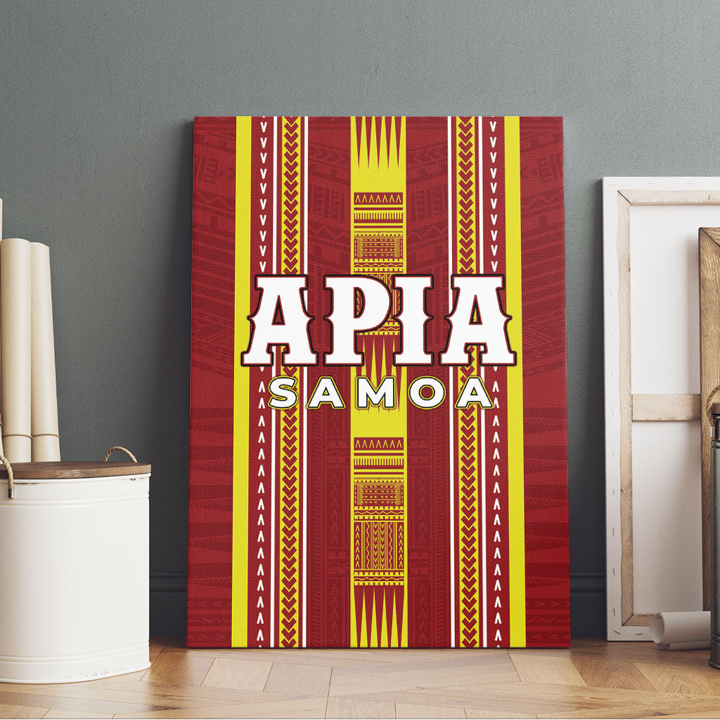 Apia Samoa Canvas Wall Art Samoan Tribal Pattern LT05 - Polynesian Pride