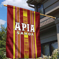 Apia Samoa Garden Flag Samoan Tribal Pattern LT05 - Polynesian Pride
