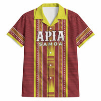 Personalised Apia Samoa Hawaiian Shirt Samoan Tribal Pattern LT05 Red - Polynesian Pride