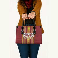 Apia Samoa Leather Bag Samoan Tribal Pattern LT05 - Polynesian Pride