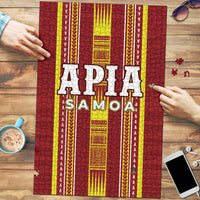 Apia Samoa Puzzle Samoan Tribal Pattern LT05 Red - Polynesian Pride