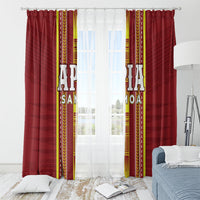 Apia Samoa Window Curtain Samoan Tribal Pattern LT05 - Polynesian Pride