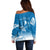 FSM Yap Constitution Day Off Shoulder Sweater Polynesian Batoids LT05 - Polynesian Pride