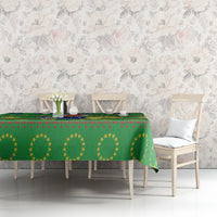 Cook Islands Christmas Tablecloth Santa Coat Of Arms Meri Kiritimiti LT05 - Polynesian Pride
