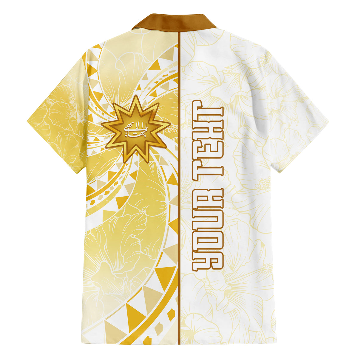 Personalised Polynesia Family Matching Off Shoulder Long Sleeve Dress and Hawaiian Shirt Bahai Faith Symbol LT05 - Polynesian Pride