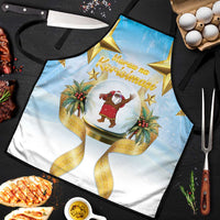 Fiji Christmas Apron Snow Globe With Fijian Santa LT05 - Polynesian Pride