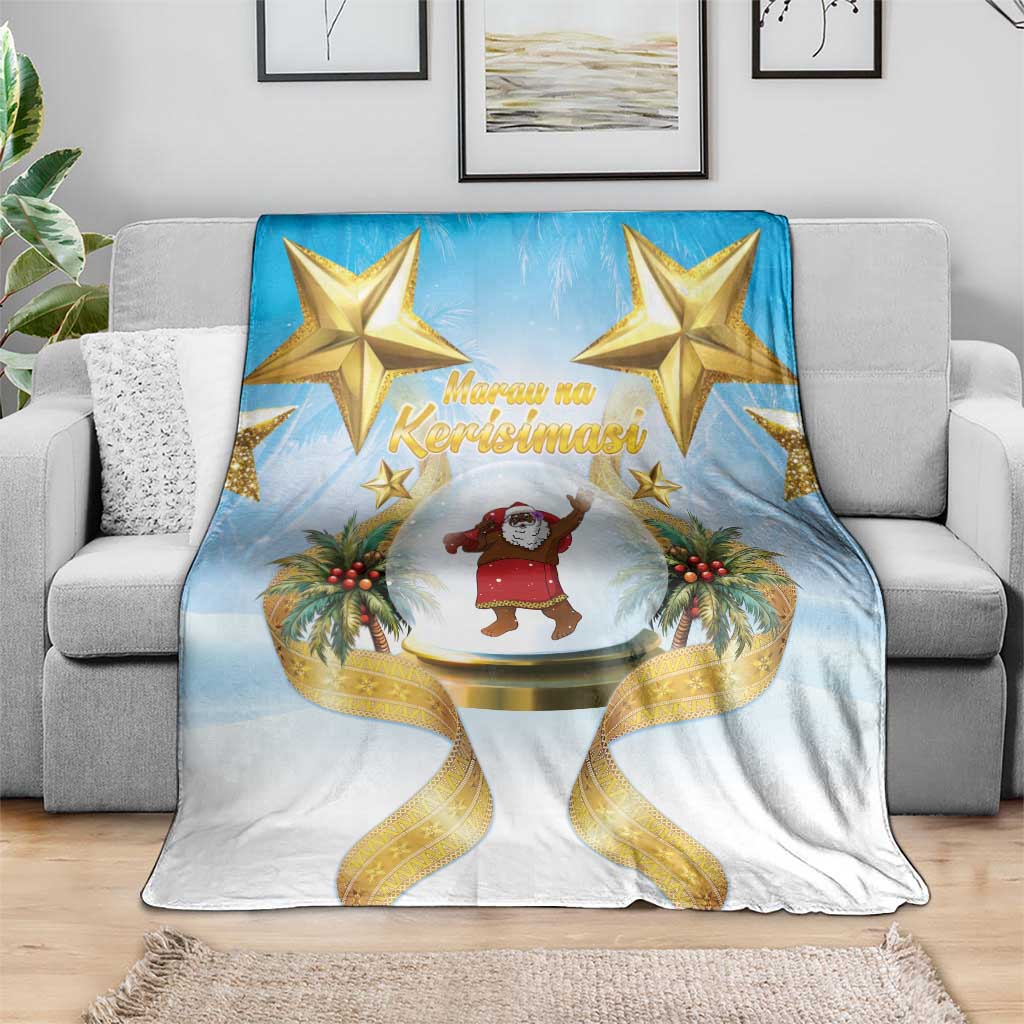 Fiji Christmas Blanket Snow Globe With Fijian Santa LT05 - Polynesian Pride