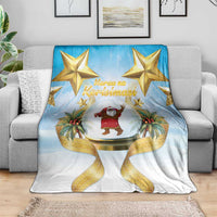 Fiji Christmas Blanket Snow Globe With Fijian Santa LT05 - Polynesian Pride