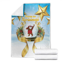 Fiji Christmas Blanket Snow Globe With Fijian Santa LT05 - Polynesian Pride