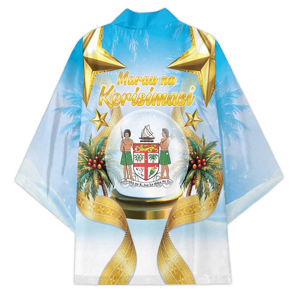 Fiji Christmas Kimono Snow Globe With Fijian Santa LT05 - Polynesian Pride