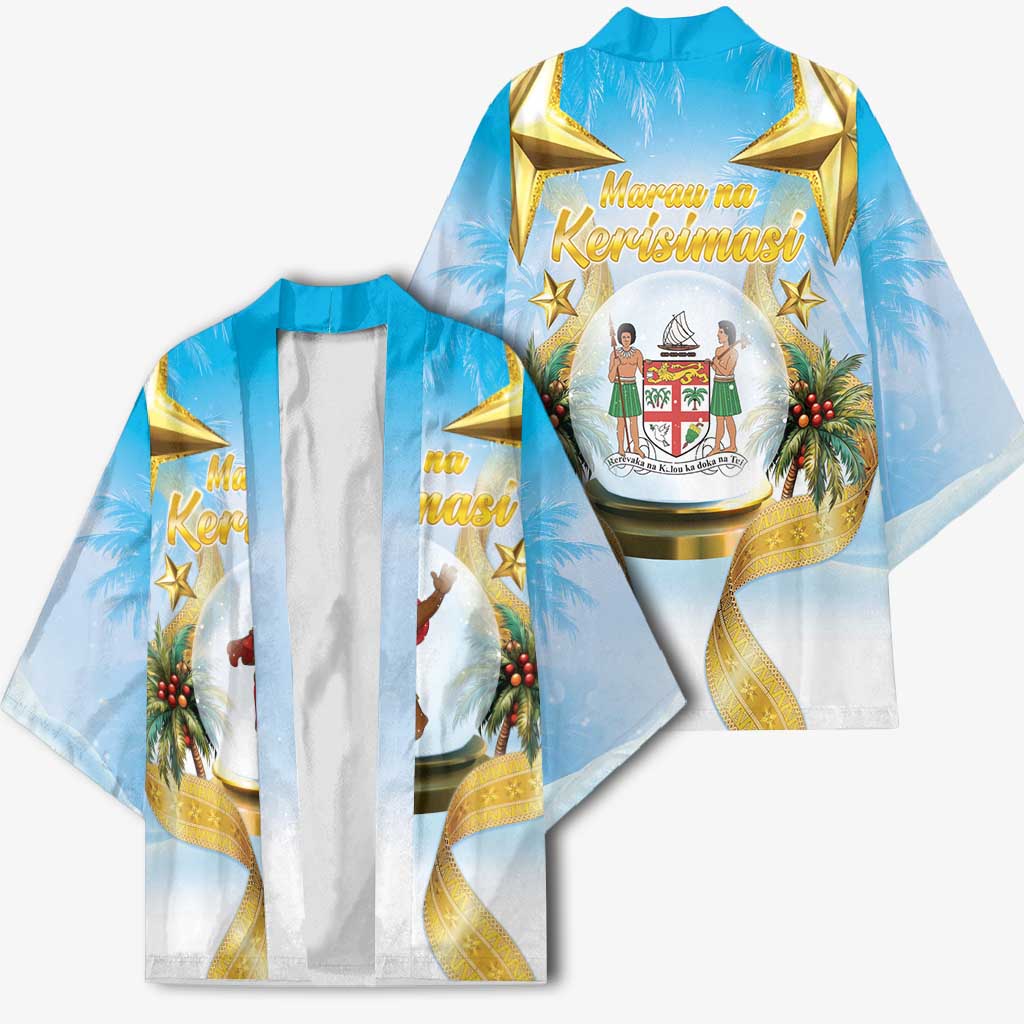 Fiji Christmas Kimono Snow Globe With Fijian Santa LT05 - Polynesian Pride
