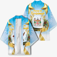 Fiji Christmas Kimono Snow Globe With Fijian Santa LT05 - Polynesian Pride