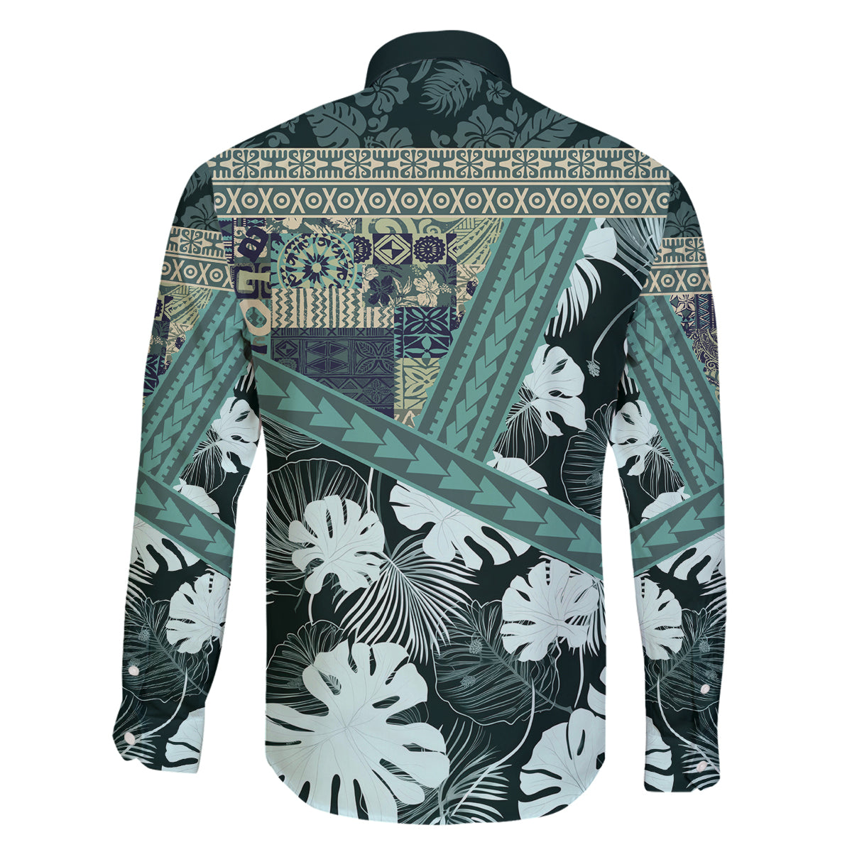 Hawaii Plant Kalo Family Matching Off Shoulder Short Dress and Hawaiian Shirt Hawaiian Tapa Pattern LT05 - Polynesian Pride