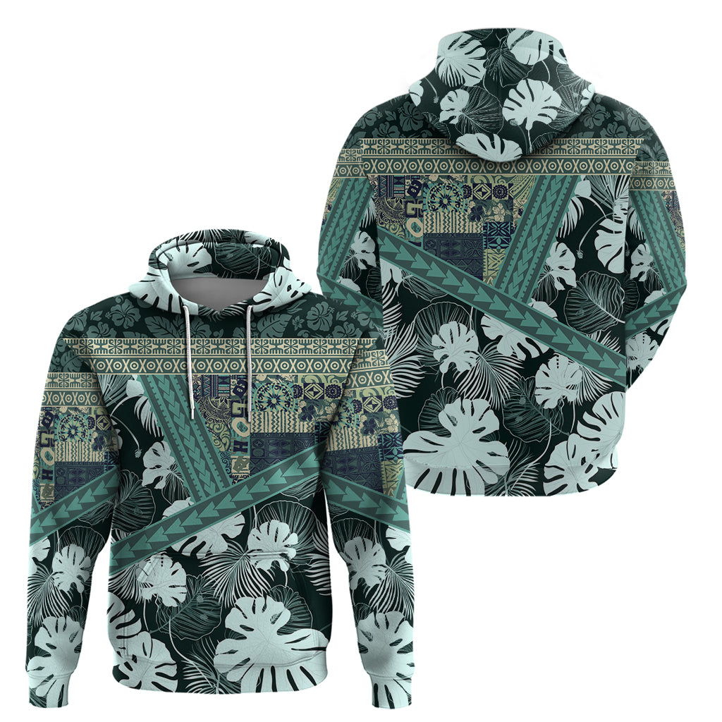 Hawaii Plant Kalo Hoodie Hawaiian Tapa Pattern LT05 - Polynesian Pride