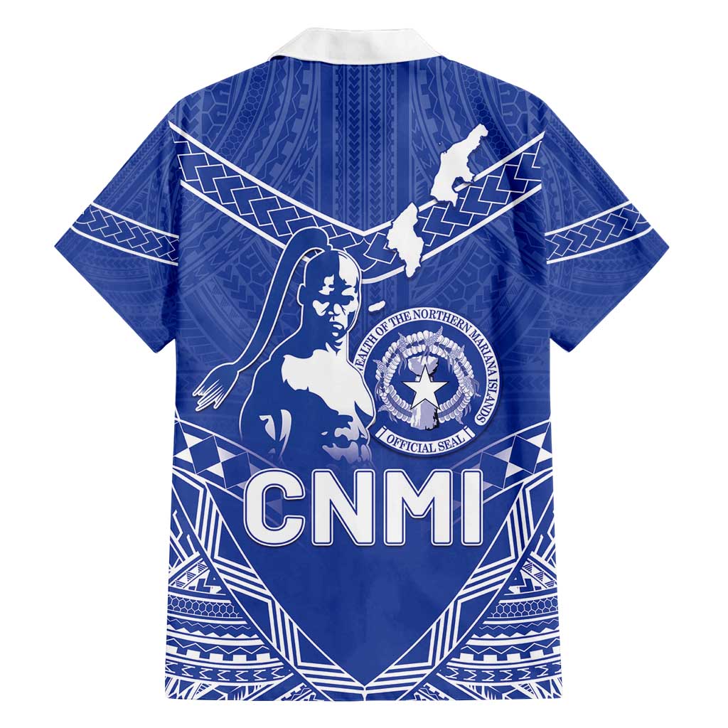 Northern Mariana Islands Family Matching Long Sleeve Bodycon Dress and Hawaiian Shirt Chamorro Warrior Tribal Pattern LT05 - Polynesian Pride