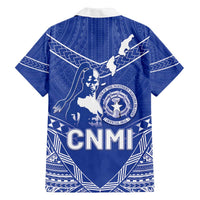 Northern Mariana Islands Family Matching Off The Shoulder Long Sleeve Dress and Hawaiian Shirt Chamorro Warrior Tribal Pattern LT05 - Polynesian Pride